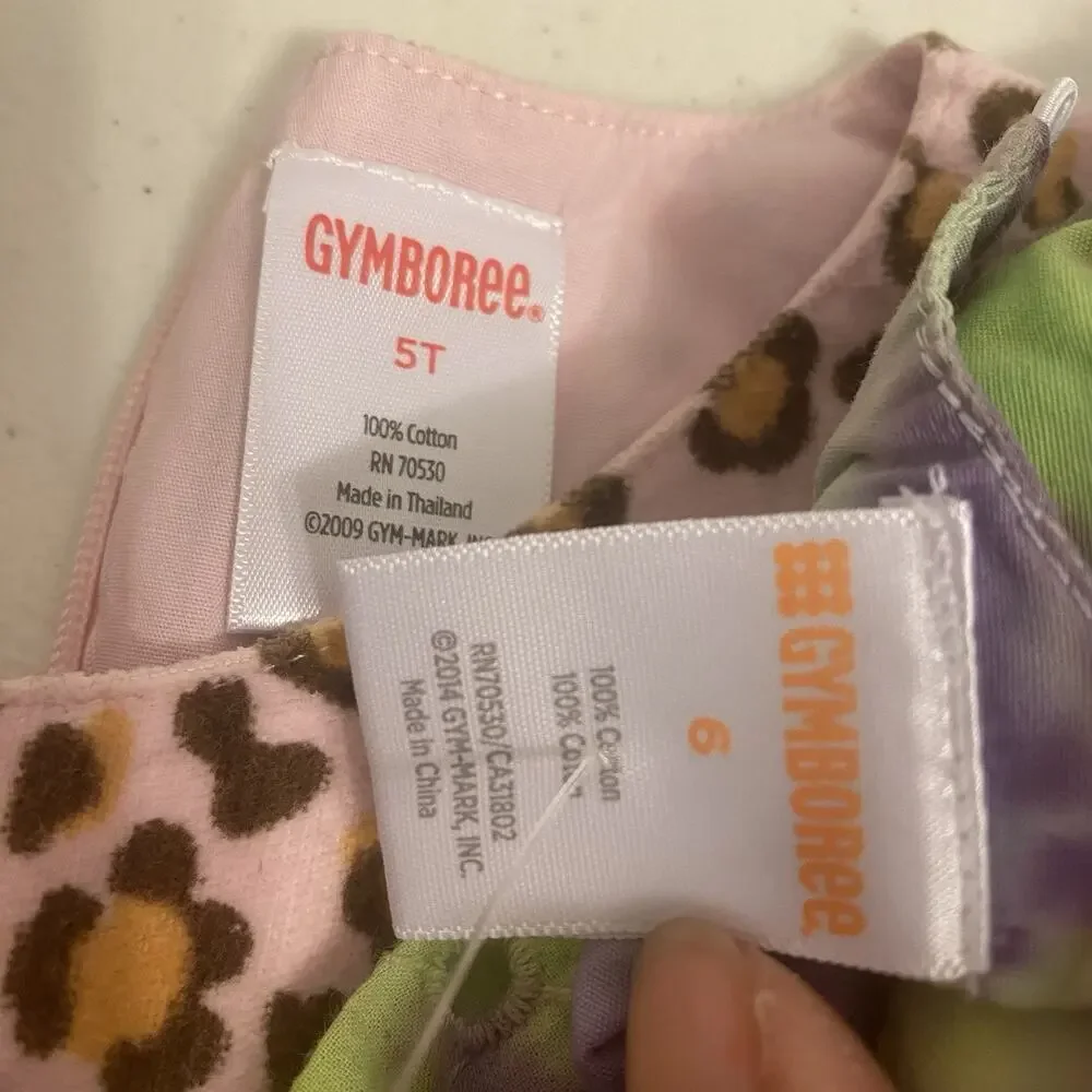 Girls Dress 5-6 Toddler Gymboree Wonder Nation Animal Print Spring Summer Lot3